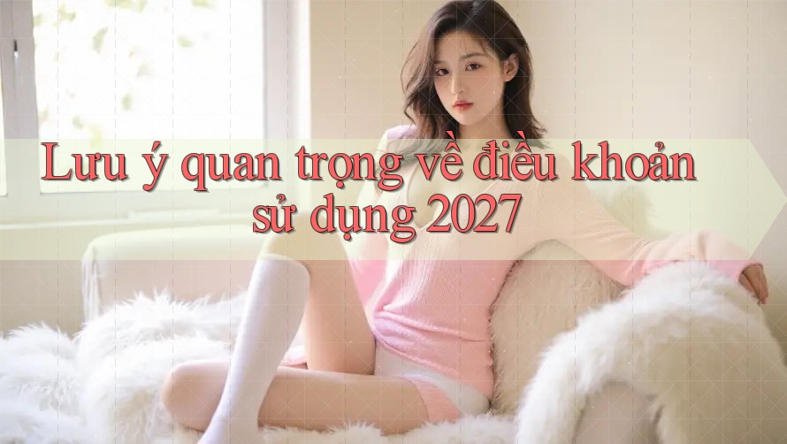 Lưu ý quan trọng về điều khoản sử dụng 2027 Lưu ý quan trọng về điều khoản sử dụng 2027