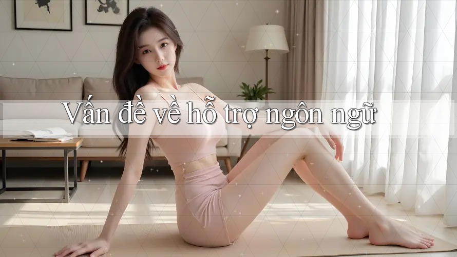 Vấn đề về hỗ trợ ngôn ngữ